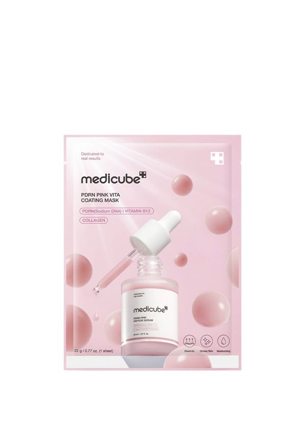 Medicube PDRN Pink Vita Coating Moisturizing Radiant Face Mask 22 gr - 1