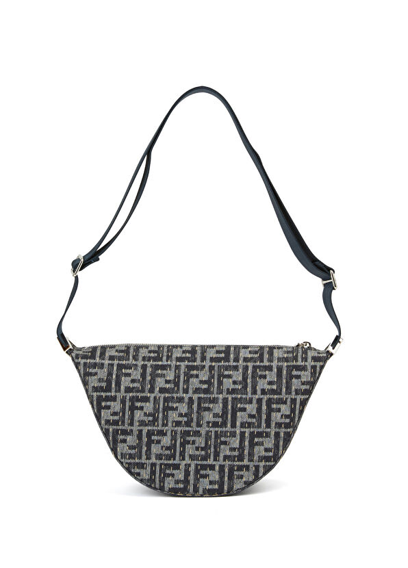 Gri Logo Desenli Erkek Çapraz Çanta - Görsel 5