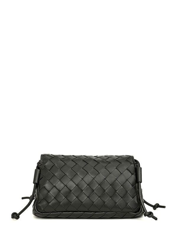 Notturno Siyah Kadın Deri Çapraz Çanta - Görsel 4