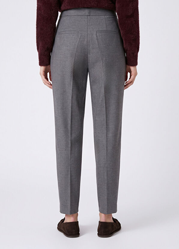 Beymen Club Carrot Shaped Flannel Trousers - 4