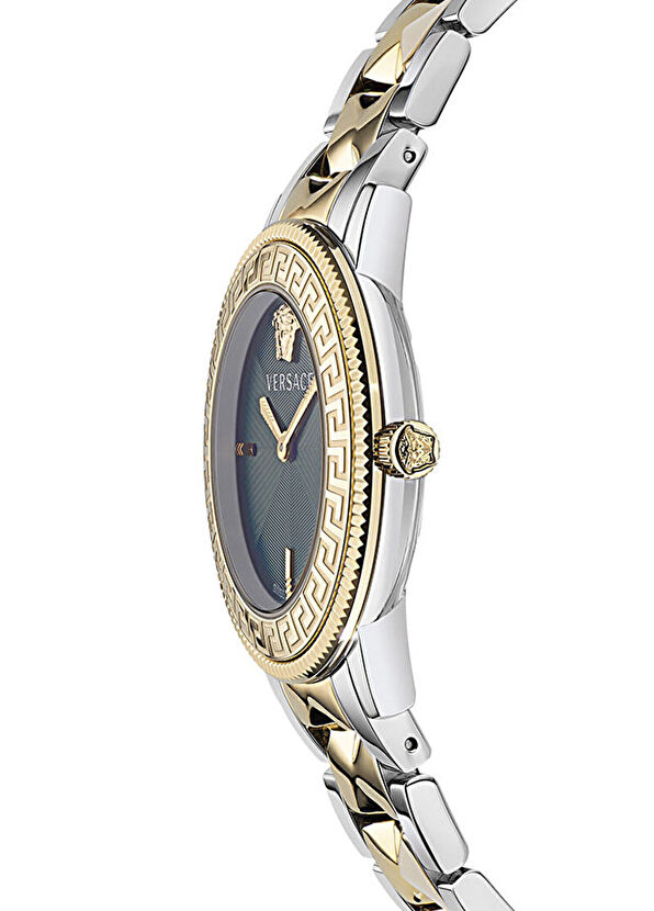 Versace VRSCVE2P00522 Altın Rengi Metalik Gri Kadın Kol Saati - 2