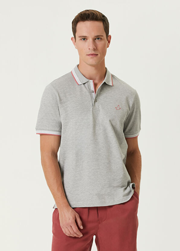 Beymen Club Comfort Fit Grey Melange Polo T-shirt - 1
