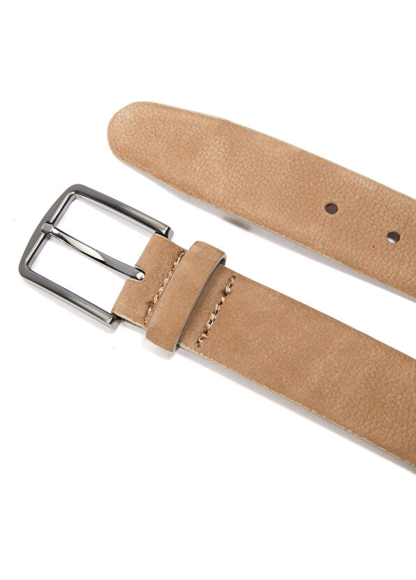 Beymen Club Beige Men's Nubuck Belt - 2