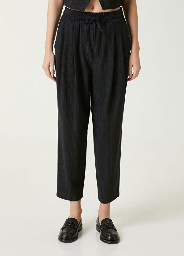 Beymen Club Antrasit Çizgili Pijama Pantolon - 2