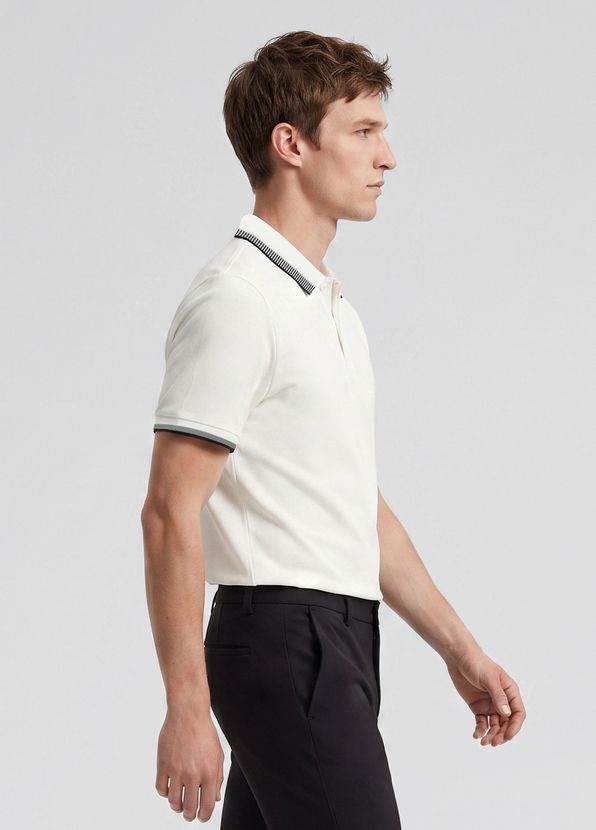 Beymen Club Off White Comfort Fit Ottomon Polo T-Shirt - 3