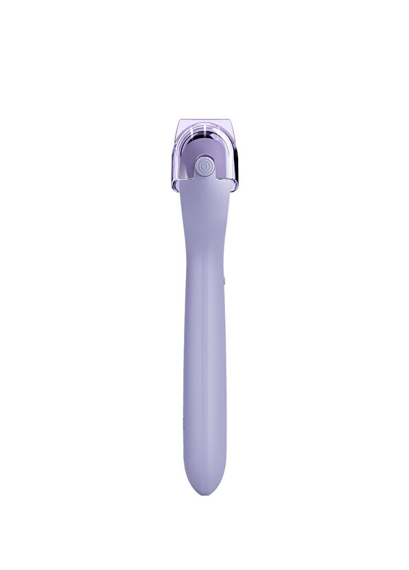 Geske MicroNeedle Face Roller Purple Mikro İğneli Buz Başlığı Pembe Kuvars Başlıklı Dermaroller Bakım Cihazı - 4