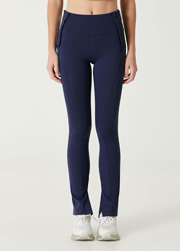 Lacivert Flare Tayt - Görsel 3