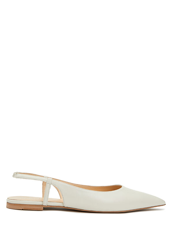 Beymen Club Ekru Deri Babet - 1