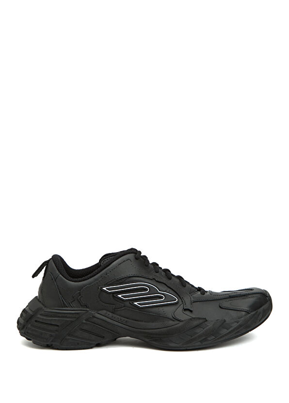 Balenciaga Monday Siyah Erkek Deri Sneaker - 1