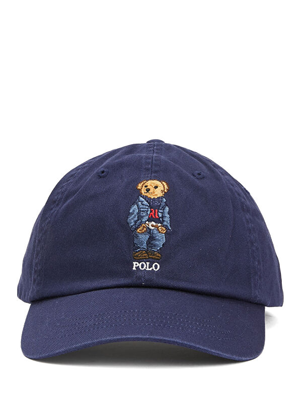 Lacivert Logo Nakışlı Erkek Şapka - Görsel 3