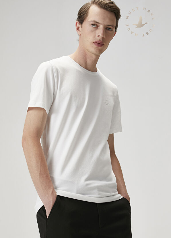 Beymen Club Beyaz Basic T-shirt - 1