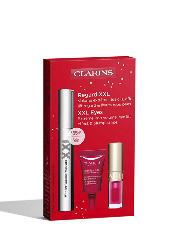 Clarins XXL Wonder Volume Maskara Yılbaşı Göz Çevresi Bakım ve Makyaj Seti - 3