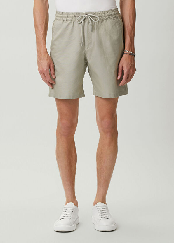 Beymen Club Green Waist Corded Piece Paint Oxford Shorts - 2