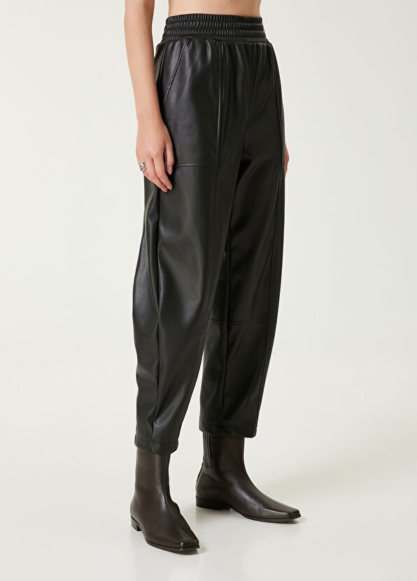 Beymen Club Siyah Suni Deri Pantolon - 4