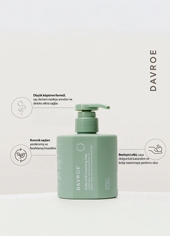 Davroe Curlicue Cleansing Clay Purifying Hair Clay Shampoo 300 ml - 2