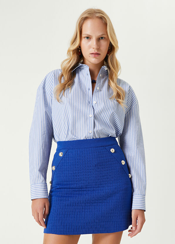 Beymen Club Mavi Çizgili Gömlek - 4