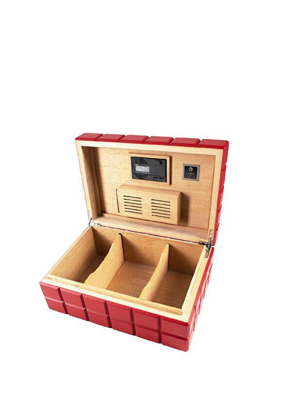 Colibri HU500T2 Red Heritage Humidor Cigar Box - 3