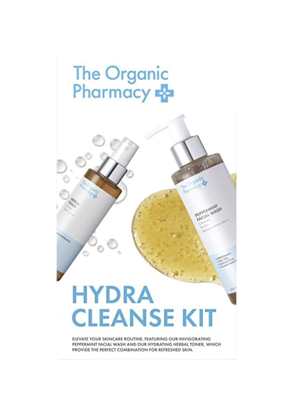 The Organic Pharmacy Hydra Cleanse Peppermint Facial Wash Nane Özlü Yüz Temizleme Jeli 200 ml + Herbal Toner Gözenek Karşıtı Tonik 150 ml - 2