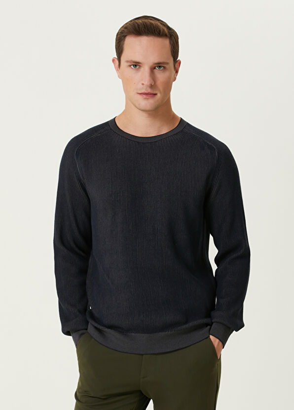 Beymen Club Navy Blue Wool Sweater - 1