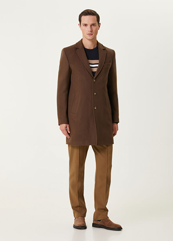 Beymen Club Deve Tüyü Yün Kaşe Palto - 4