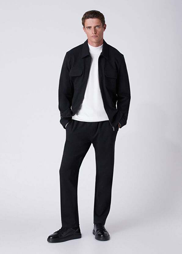 Beymen Club Black Drawcord Diagonal Textured Sweatpants - 1