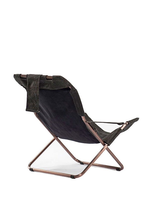 Estetik Decor Rest Gri Deri Berjer - 4