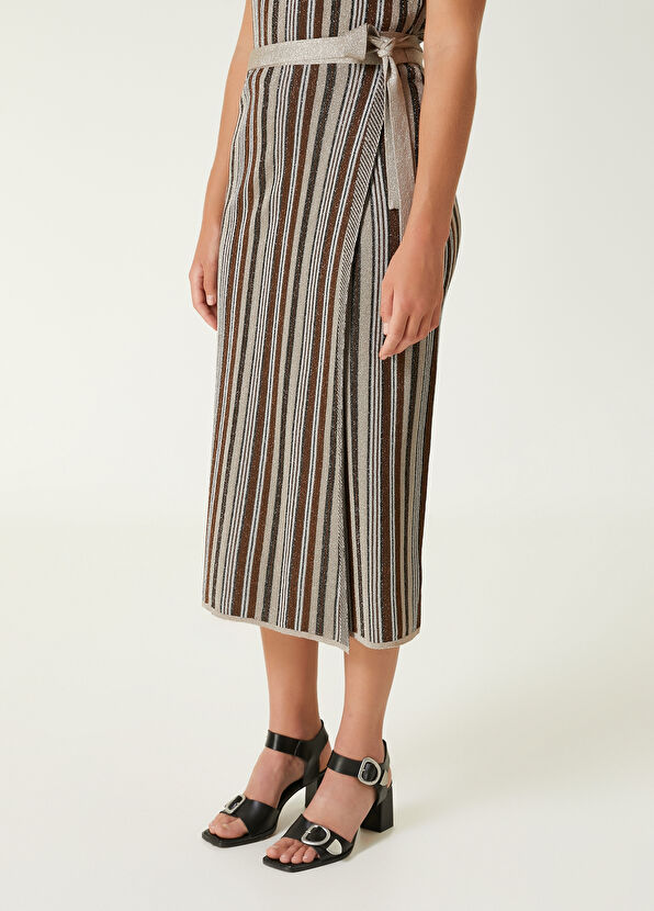 Beymen Club Simli Midi Anvelop Triko Etek - 4