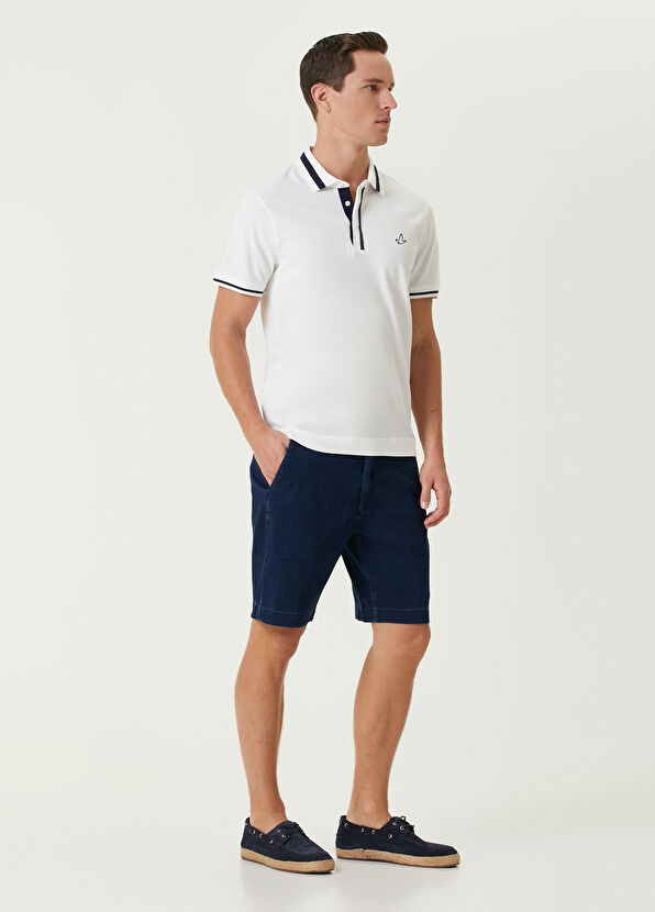 Beymen Club Slim Fit Beyaz Polo Yaka T-shirt - 3