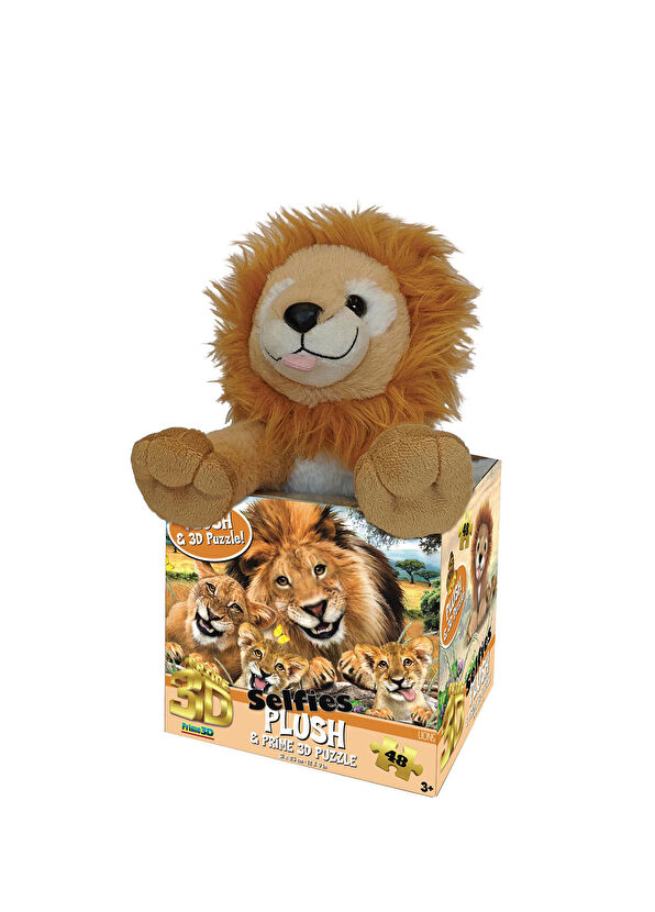 Prime3D Puzzle 15803 Aslan Peluş ve Selfie 48 Parça Puzzle - 1