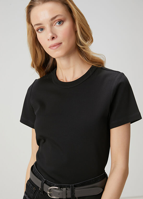 Beymen Club Siyah Basic T-shirt - 2