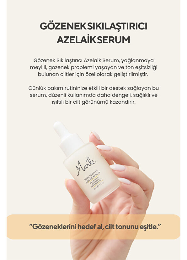 Mar'le Pore Perfect Gözenek Sıkılaştırıcı Azelaik Cilt Serumu 30 ml - 4
