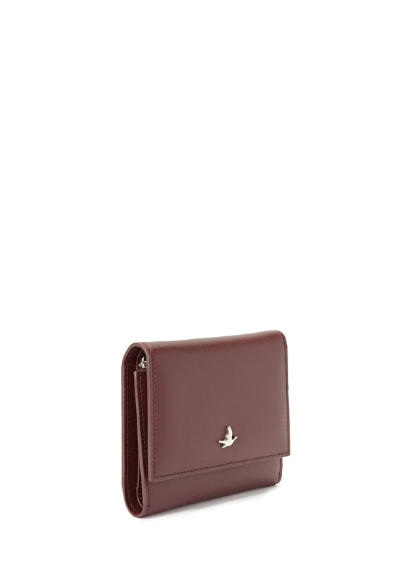 Beymen Club Burgundy Small Women's Leather Wallet - 2