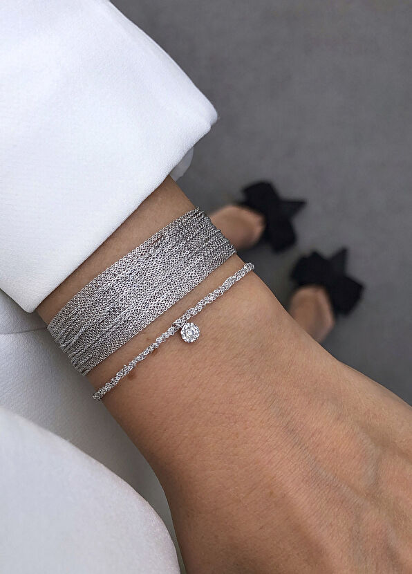 Ginza Design Jewelry Honey White 14 Ayar Altın Kadın Bileklik - 2