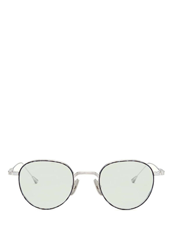 Brett Lunetterie Generale Café Racer Solid Grey Rose Gold Titanium Unisex Sunglasses - 1