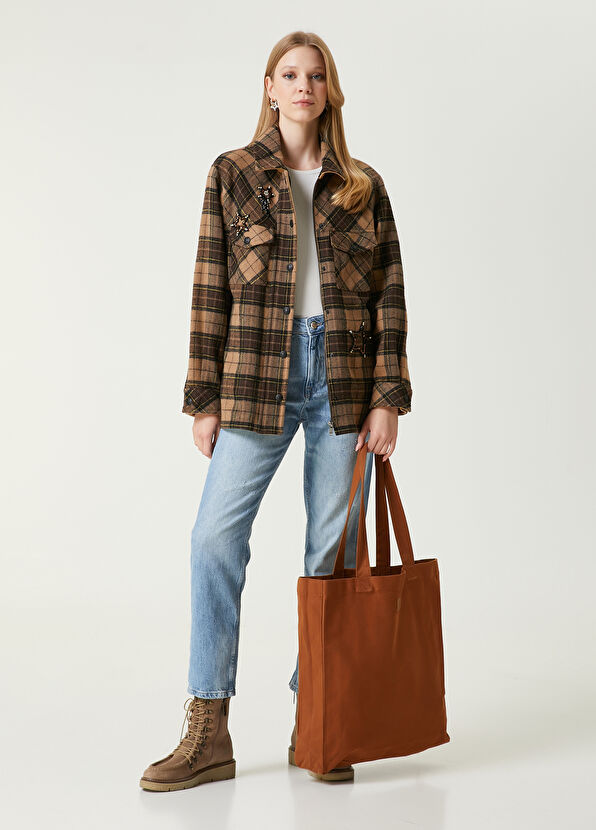 Beymen Club Camel Ekoseli Dış Gömlek - 3