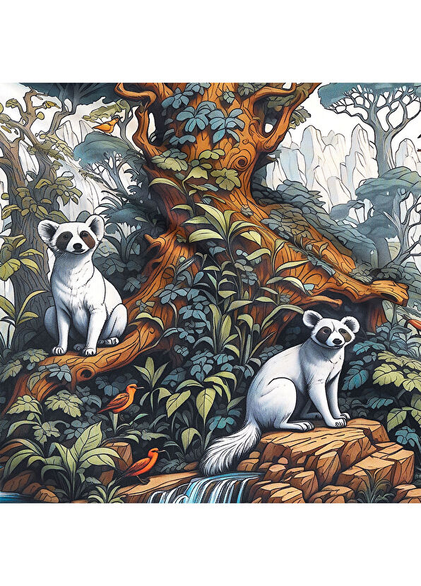 Lakin Wildwood Stories Twill İpek Kadın Eşarp - 3