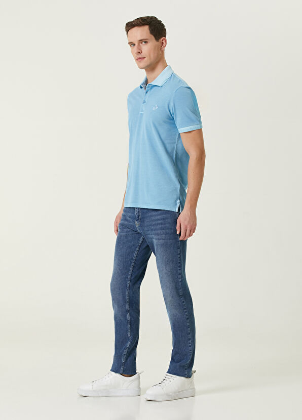 Beymen Club Slim Fit Açık Mavi Polo T-shirt - 3