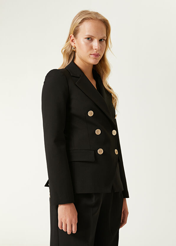 Beymen Club Siyah Kruvaze Blazer - 4