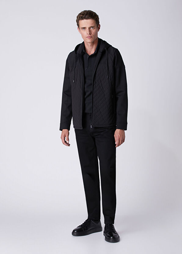 Beymen Club Comfort Fit Black Polo Interlock Sweatshirt - 3