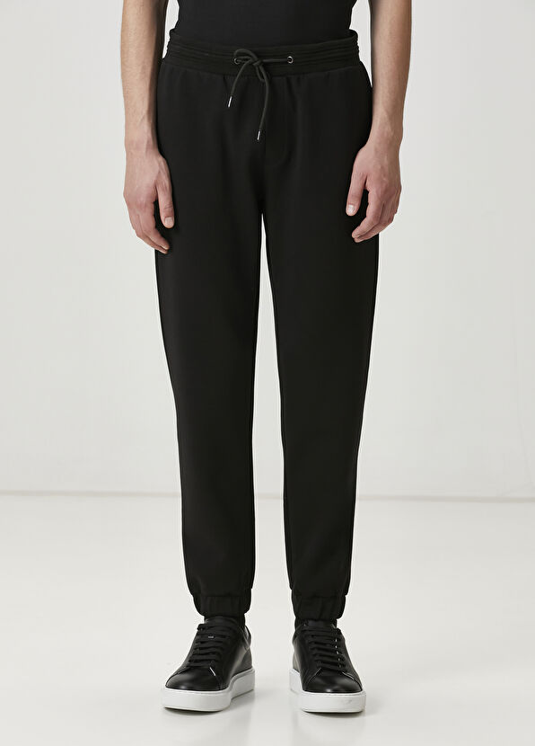 Beymen Club Siyah Beli Kordonlu Jogger Eşofman Altı - 2