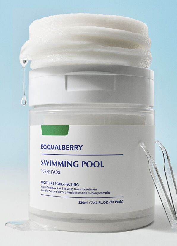 EqqualBerry Swimming Pool Toner Pads 70'li Yoğun Hidrasyon Verici Arındırıcı Tonik Ped 220 ml - 2