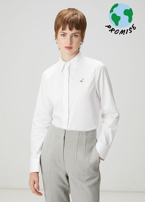 Beymen Club White Basic Poplin Shirt - 1