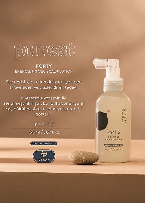 Screen Hair Care Forty Energizing Veg Scalp Anti-Shedding Hair Lotion 150 ml - 2