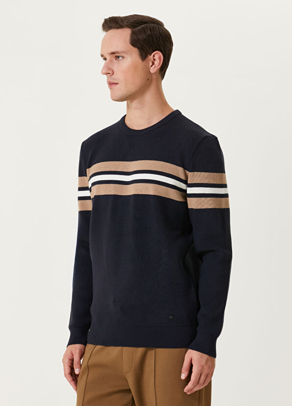 Beymen Club Lacivert Colorblocked Kazak - 3