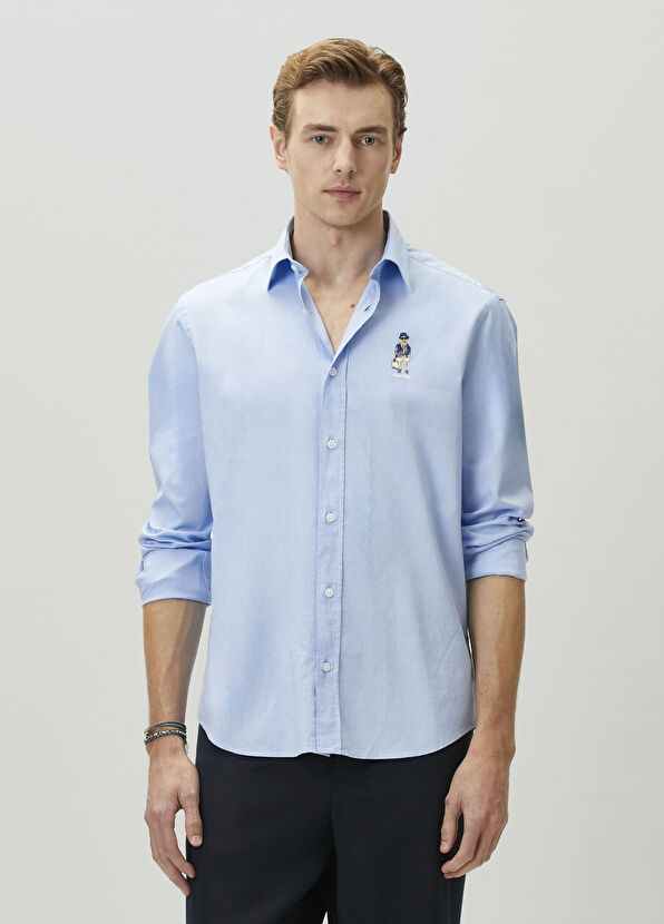 Beymen Club Clubby Blue Oxford Shirt - 2