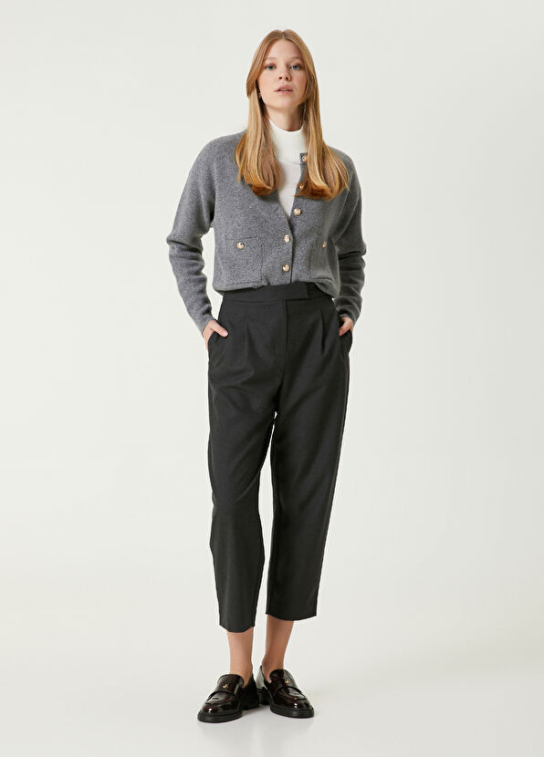 Beymen Club Anthracite Pleated Detailed Trousers - 1