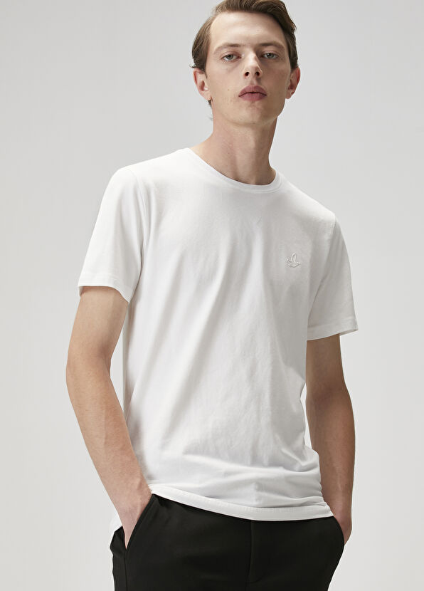 Beymen Club White Basic T-Shirt - 4