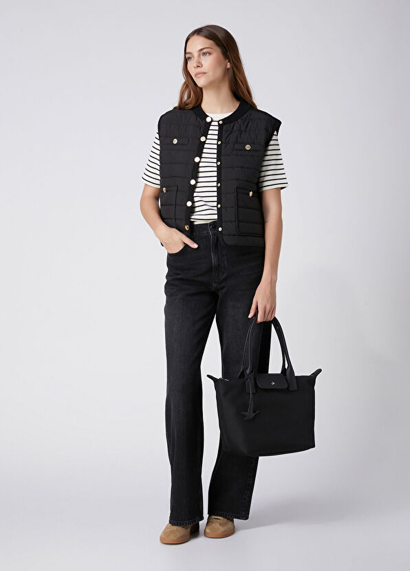Beymen Club Navy Blue Ecru Stripe T-Shirt - 3