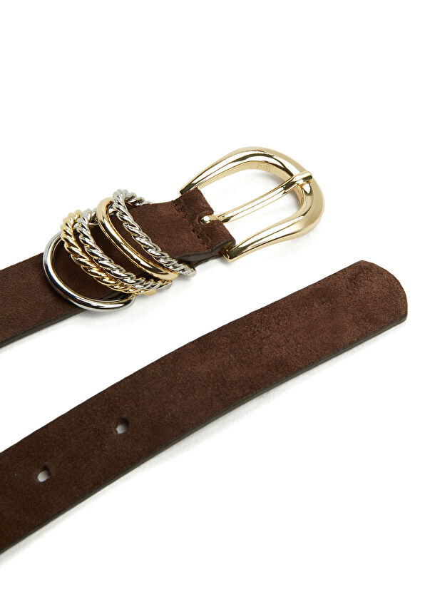 Beymen Club Brown Women's Suede Belt - 2