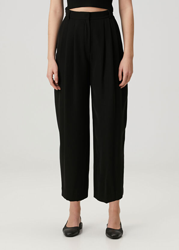 Beymen Club Siyah Dökümlü Pantolon - 3